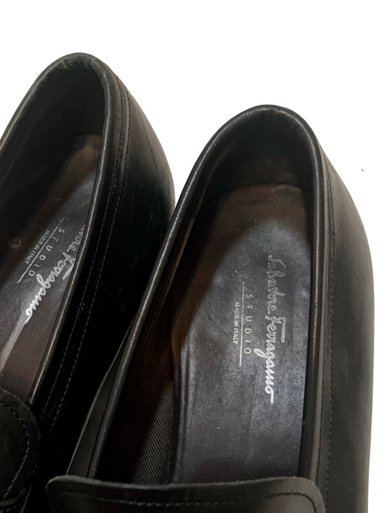 salvatore ferragamo Classic Black Leather Penny Loafers for Men main image 5